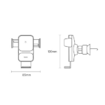 هولدر و شارژر وایرلس دریچه کولری بیسوس Baseus CGZX000001 توان 15 وات