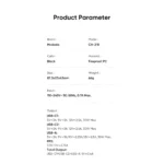 جدول مشخصات آداپتور فست شارژ مک دودو مدل CH-2180