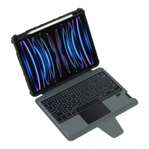 کیف کلاسوری کیبورد دار آیپد نیلکین iPad Air 11 2024 / Pro 11 2022 Nillkin Bumper Link Backlit