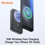 شارژ مگ سیف پاوربانک وایرلس 10000 مگنتی مک دودو Mcdodo MC-7810 توان 30 وات