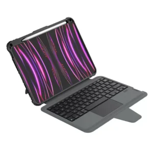 کیف کلاسوری Nillkin Bumper Link Backlit مناسب برای iPad 11 2024 رنگ خاکستری