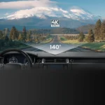زاویه دید دوربین خودرو شیائومی Xiaomi 70mai Dash Cam 4K A800s Set با دوربین پشتی