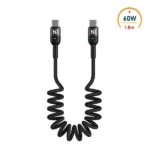 کابل دو سر تایپ سی فنری مک دودو Mcdodo CA-7860 طول 1.8 متر توان 60 وات