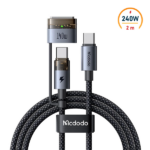 کابل شارژ مک بوک دو سر مک دودو Mcdodo CA-8860 MagSafe 3 توان 240 وات طول 2 متر
