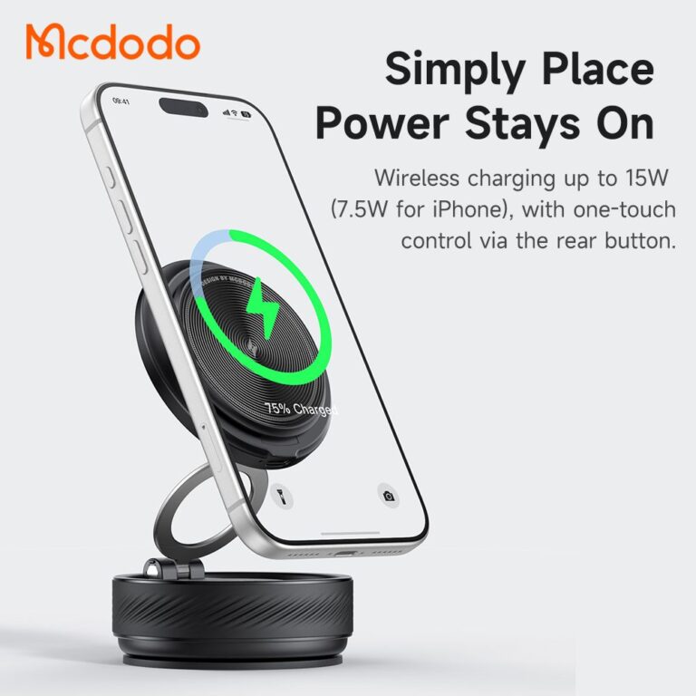 هولدر و شارژر وایرلس مک دودو Mcdodo CH-8610 توان 15 وات