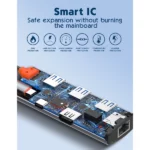 هاب 6 پورت تایپ سی الدینیو LDNIO DS-16H توان 100 وات