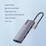 هاب 6 پورت تایپ سی الدینیو LDNIO DS-16U توان 100 وات