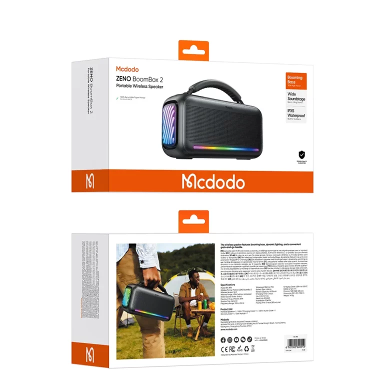 اسپیکر بلوتوثی مک دودو Mcdodo BS-8980 توان ۴۰ وات