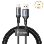 کابل تایپ سی مک دودو Mcdodo CA-0570 شدت جریان 6 آمپر طول ۱/۲ متر