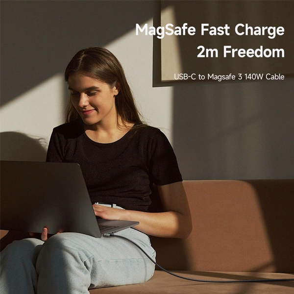 کابل شارژ تایپ سی به مگ سیف ۳ (مک بوک) مک دودو Mcdodo CA-2070 توان ۱۴۰ وات طول ۲ متر