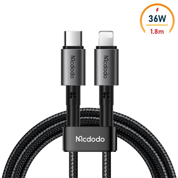 کابل شارژ تایپ سی به لایتنینگ مک دودو Mcdodo CA-2851 توان 36 وات طول 1.8 متر