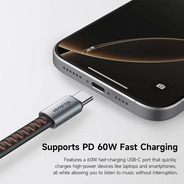 تبدیل اتصال همزمان شارژر و هندزفری USB-C مک دودو CA-3370