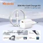 قیمت شارژر دیواری مک دودو Mcdodo CH-0084 توان 30 وات همراه با کابل لایتنینگ