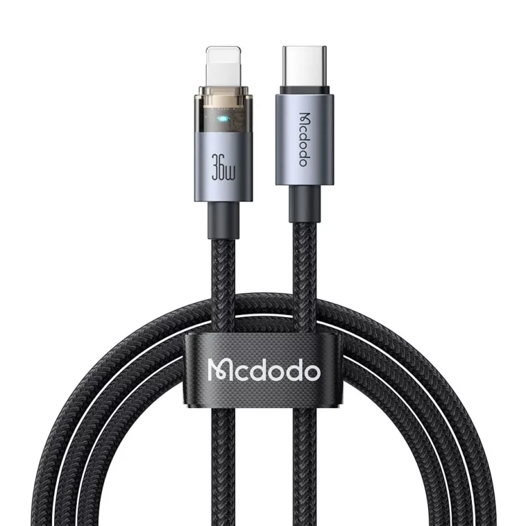 کابل شارژ تایپ سی به لایتنینگ مک دودو Mcdodo CA-6944 توان 36 وات طول 1.8 متر