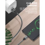 قیمت کابل تایپ سی الدینیو LDNIO LS442 طول 2 متر شدت جریان 2.4 آمپر