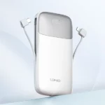 خرید پاوربانک 20000 الدینیو LDNIO PQ20 توان 22.5 وات همراه با 2 کابل متصل