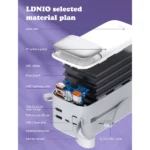 پاوربانک 50000 الدینیو LDNIO PQ50 توان 22.5 وات همراه با 2 کابل متصل