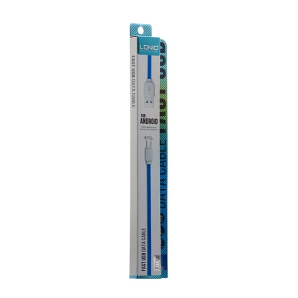 کابل میکرو یو اس بی الدینیو LDNIO XS-07 شدت جریان 2.1 آمپر طول 1 متر