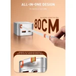 شارژر دیواری الدینیو LDNIO Q9 توان 33 وات با کابل جمعشونده