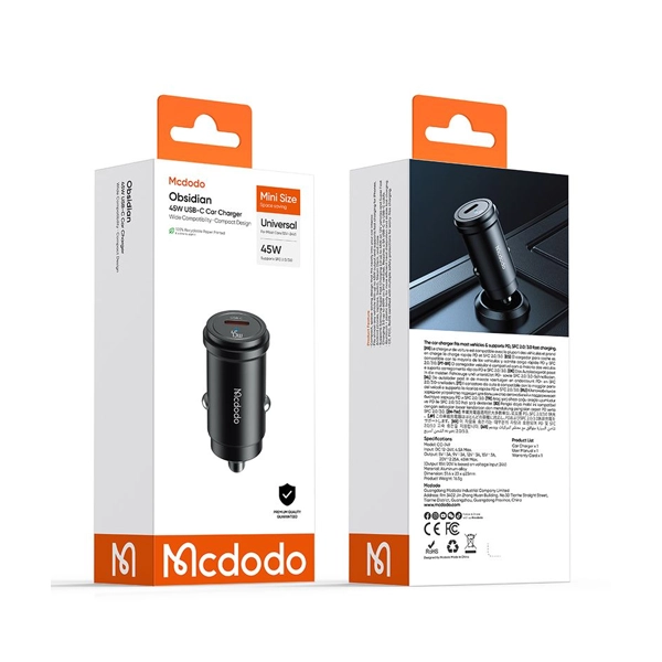 شارژر فندکی مک دودو Mcdodo CC-7494 توان 45 وات