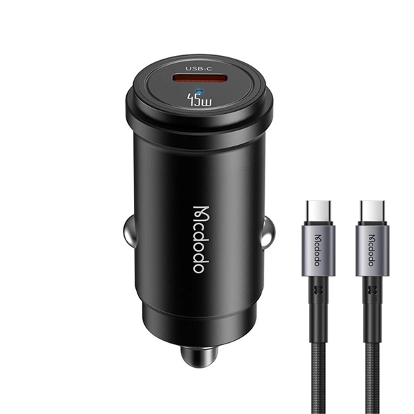 شارژر فندکی مک دودو Mcdodo CC-7496 توان 45 وات همراه با کابل تایپ سی