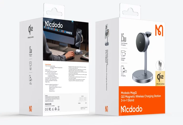 شارژر وایرلس سه کاره مک دودو Mcdodo CH-2460 توان 15 وات با کابل شارژ